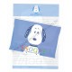 Conjunto de Papel de Carta Snoopy Antigo Blue Peanuts Japan