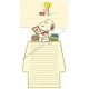 Conjunto de Papel de Carta Snoopy Antigo Love Letter Peanuts