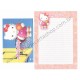 Ano 2002. Conjunto de Papel de Carta Hello Kitty Sport Basketball Sanrio