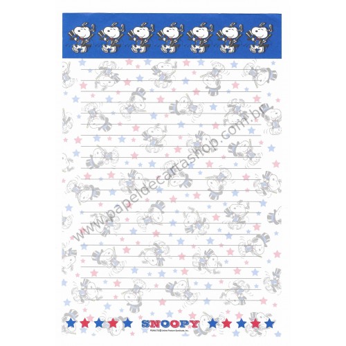 Conjunto de Papel de Carta Snoopy Magic Antigo Peanuts Japan