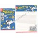 Kit 4 Conjuntos de Papéis de Carta Snoopy the Masked Marvel Blue Peanuts