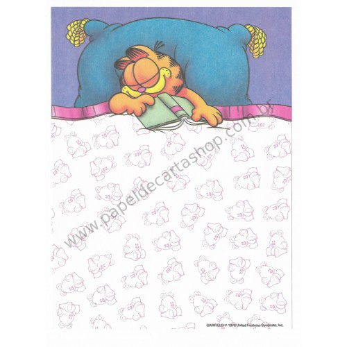 Papel de Carta Garfield Catnaps 1 - Paws