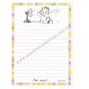 Papel de Carta Garfield Fan Notes - Paws