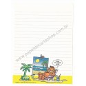 Papel de Carta Garfield Wish You Were Here CP - Paws