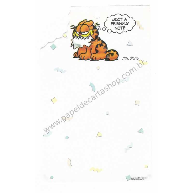 Papel de Carta Garfield Bite 2 - Paws