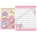 Ano 2009. Conjunto de Papel de Carta Little Twin Stars K2 Sanrio