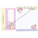 Ano 2009. Kit 4 Conjuntos de Papel de Carta My Melody Cupcakes Sanrio