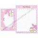 Ano 2009. Kit 4 Conjuntos de Papel de Carta My Melody Cupcakes Sanrio