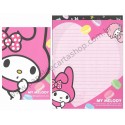 Ano 2014. Kit 2 Conjuntos de Papel de Carta My Melody Cheerful and Sunny Sanrio