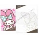 Ano 2014. Kit 4 Conjuntos de Papel de Carta My Melody A Sweet Smile Sanrio