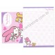 Ano 2014. Kit 4 Conjuntos de Papel de Carta My Melody A Sweet Smile Sanrio