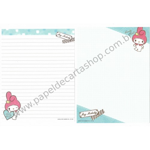 Ano 2013. Kit 2 Conjuntos de Papel de Carta My Melody She's So Cute Sanrio