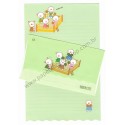 Conjunto de Papel de Carta Antigo Bush Boys Tomboy Kokuyo Japan