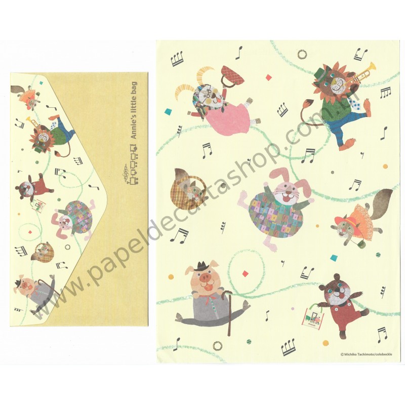 Conjunto de Papel de Carta Antigo Annie's Little Bag Japan