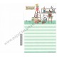 Conjunto de Papel de Carta Antigo Annie's Little Train CVD Japan