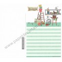 Conjunto de Papel de Carta Antigo Annie's Little Train CVD Japan