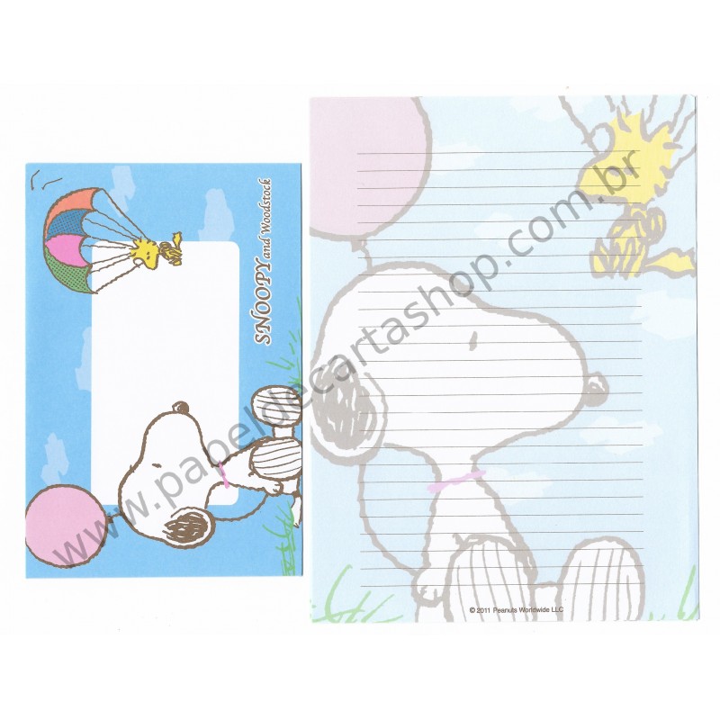 Conjunto de Papel de Carta Snoopy and WD CAZ 2011 - Peanuts