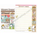 Kit 2 Conjuntos de Papéis de Carta Snoopy Times - Peanuts Japão