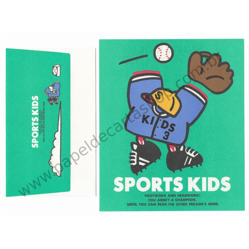 Conjunto de Papel de Carta Antigo (Vintage) Sports Kids