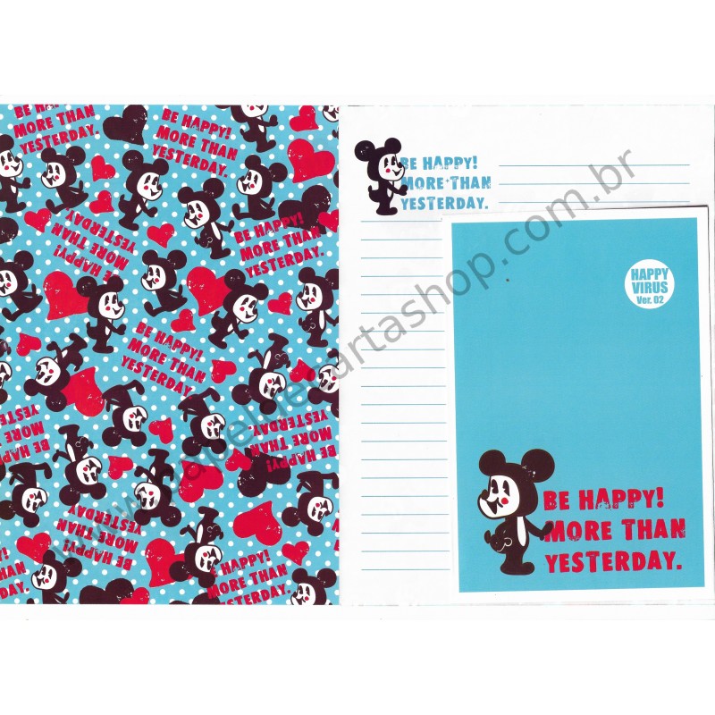 Conjunto de Papel de Carta Happy Virus CAZ Ver 02 Artbox Korea