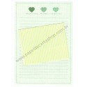 Conjunto de Papel de Carta Antigo Heart CVD Japan