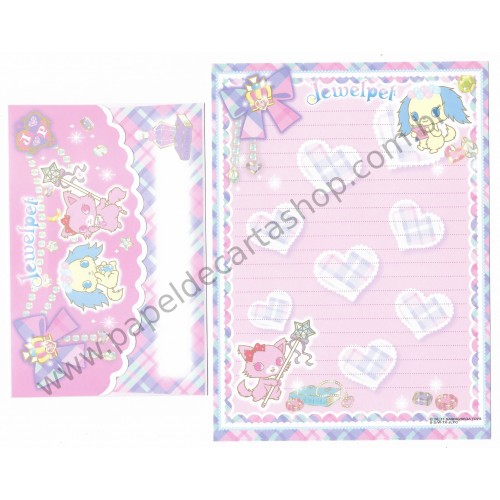 Ano 2011. Conjunto de Papel de Carta Jewelpet CRS Sanrio