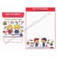 Ano 2011. Kit 4 Conjuntos de Papel de Carta P&J World of Friendship Sanrio