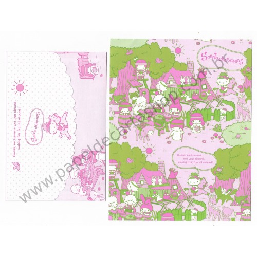 Ano 2016 Conjunto de Papel de Carta Sanrio Characters Fun All Around 3