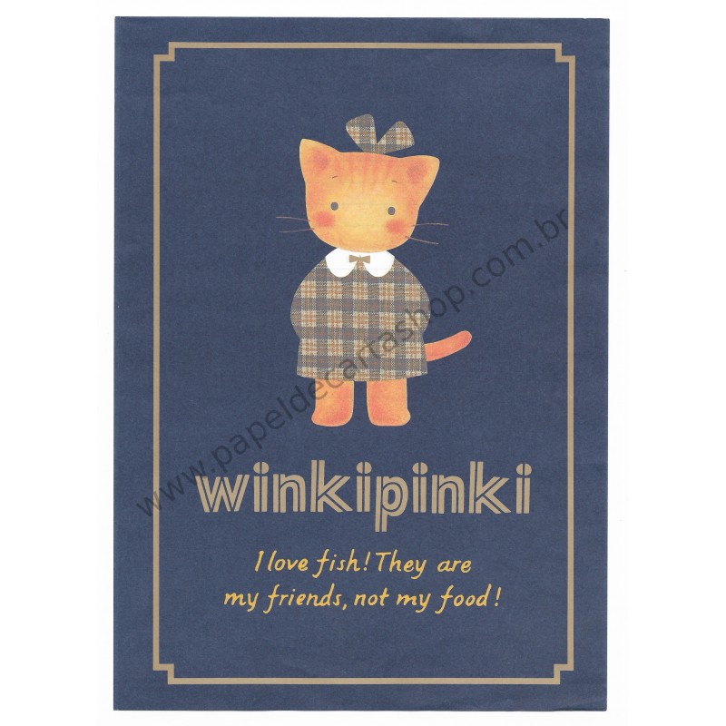 Ano 1992. Conjunto de Papel de Carta Winkipinki Antigo MM 