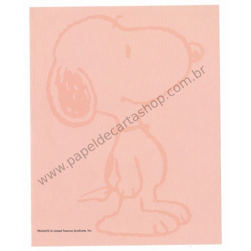 Conjunto de Papel de Carta Snoopy Colors Trio Antigo Peanuts japan