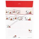 Conjunto de Papel de Carta Snoopy CVM Antigo Nihon Hallmark japan