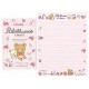 Kit 4 Conjuntos de Papel de Carta Rilakkuma La Fraise - San-X