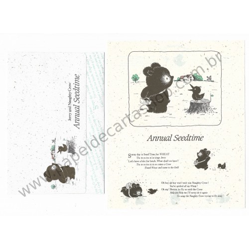 Conjunto de Papel de Carta Antigo Annual Seedtime CVD Japan