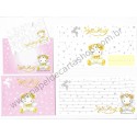 Ano 2002. Conjunto de Papel de Carta Hello Kitty White Bear CRS Sanrio