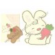 Conjunto de Papel de Carta Antigo (Vintage) Rabbit with Carrot