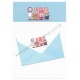 Conjunto de Papel de Carta Antigo Bus Stop Japan