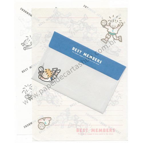 Conjunto de Papel de Carta Antigo Best Members Japan