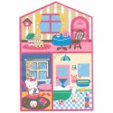 Ano 1986. Conjunto de Papel de Carta Hello Kitty House CRS Sanrio