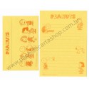 Conjunto de Papel de Carta Antigo Peanuts CAM Hallmark Japan