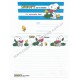 Conjunto de Papel de Carta Snoopy Watermelon AZ Antigo Peanuts Japan