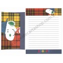 Conjunto de Papel de Carta Antigo Snoopy XDZ Peanuts Hallmark Japan