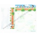 Conjunto de Papel de Carta Snoopy & Wall Antigo Hallmark japan