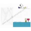 Conjunto de Papel de Carta Snoopy & HF CAZ Antigo Hallmark japan