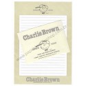 Conjunto de Papel de Carta Charlie Brown 1950 Antigo Hallmark Japan