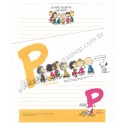 Conjunto de Papel de Carta Antigo P is for Peanuts CAM Hallmark Japan