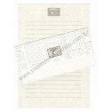 Conjunto de Papel de Carta Peanuts Newspaper Vintage Hallmark Japan