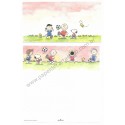 Conjunto de Papel de Carta Antigo Snoopy & Friends Football Peanuts Japan