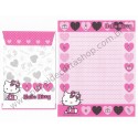 Ano 2005. Conjunto de Papel de Carta Hello Heart RBL Dupla2 Sanrio