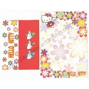 Ano 2002. Conjunto de Papel de Carta Hello Kitty Flower Angels CVM Sanrio