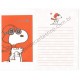 Conjunto de Papel de Carta Snoopy Flying Ace CLA Antigo (Vintage) Peanuts